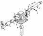 Привод механизма включения гидротрансформатора для трактора с пусковым двигателем