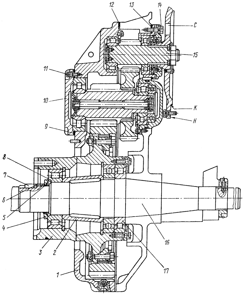 Бортовой редуктор Т 130 Т 170