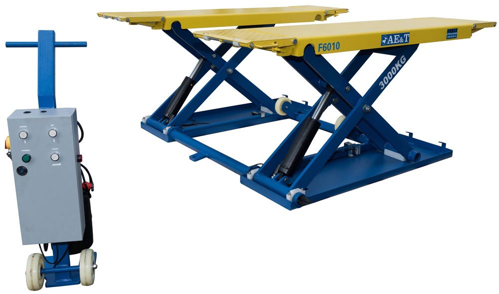 Подъемник ножничный AE&T F6010 3т для шиномонтажа Подъемник ножничный AE&T F6010 3т для шиномонтажа